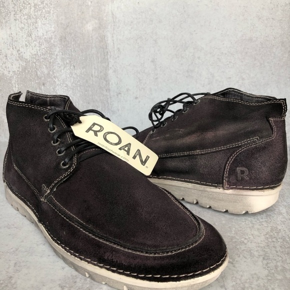Roan By BedStu Black Oiled Suede Leather Handfinished Shoes Tobias 11.5 NIB - Picture 1 of 14